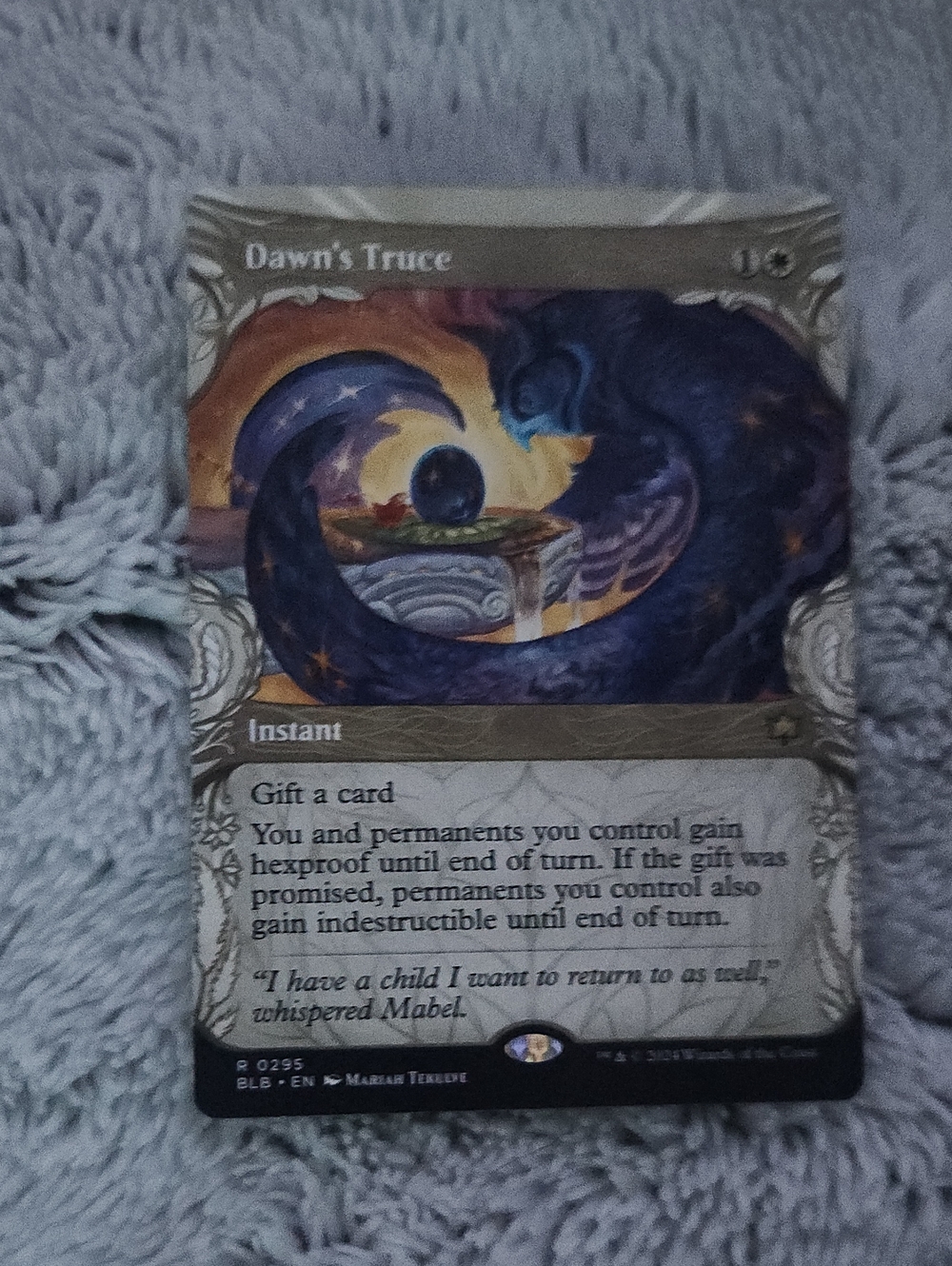 Magic: The Gathering Dawn's Truce - Blue/Purple Art Card